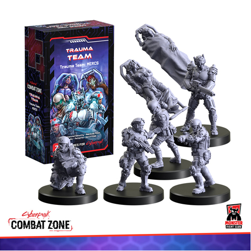 Фигурка Cyberpunk Red:Combat Zone Trauma Team Faction Starter Box 
Фигурка Cyberpunk Red:Combat Zone Trauma Team Faction Starter Box