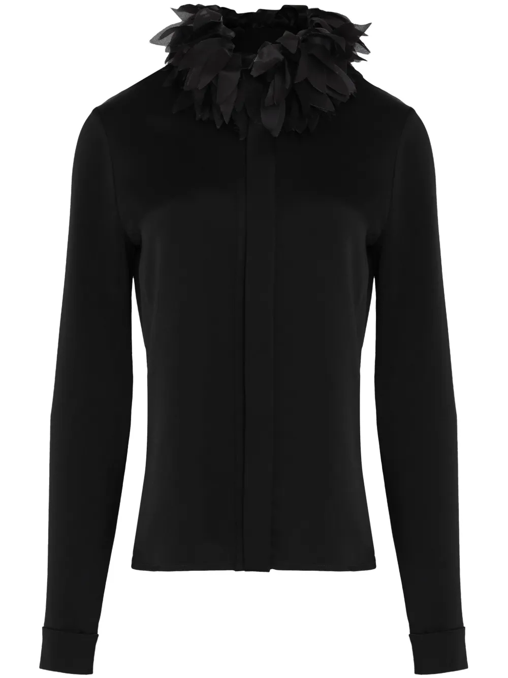 Блузка с цветочной аппликацией Gloria Coelho, черный
Блузка с цветочной аппликацией Gloria Coelho, черный
