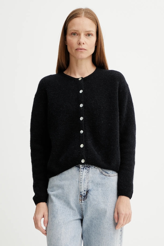 Шерстяной кардиган GILET ML COL ROND American Vintage, черный
Шерстяной кардиган GILET ML COL ROND American Vintage, черный