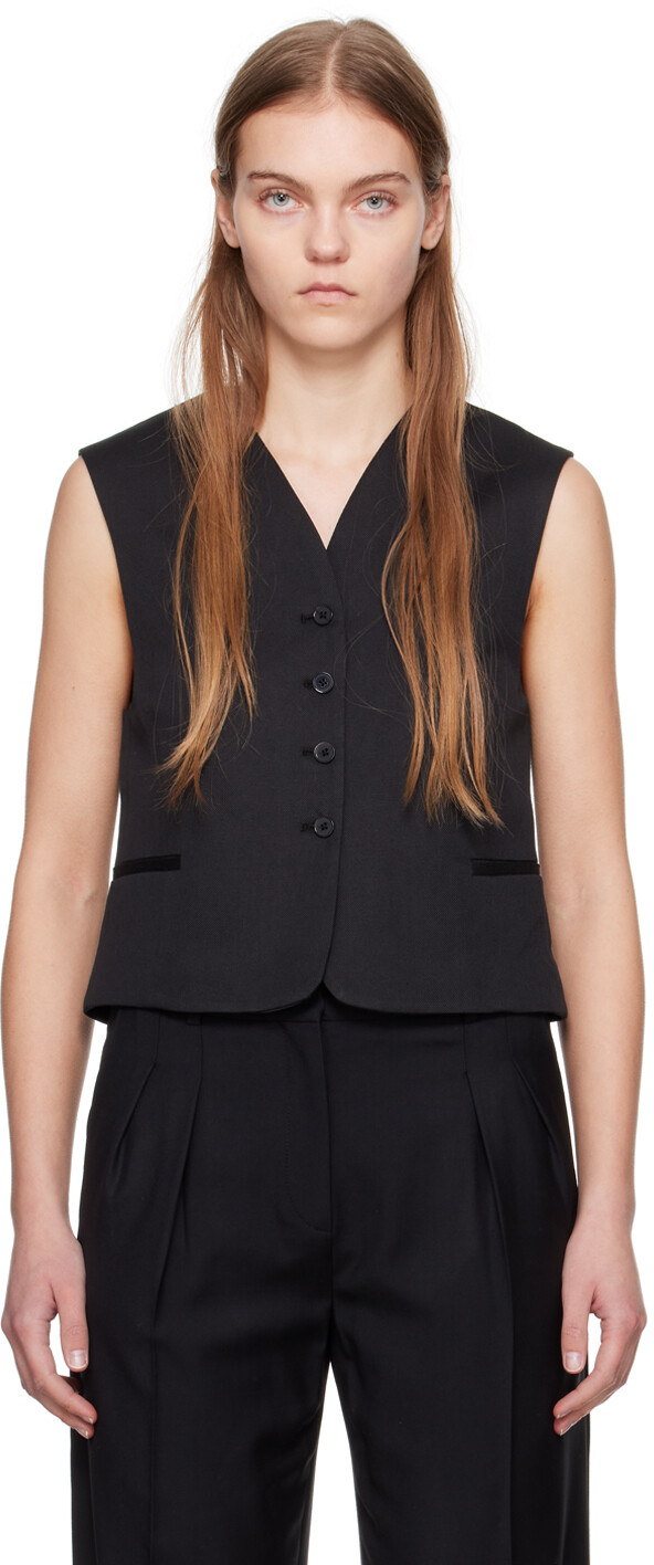 Черный жилет Иба Loulou Studio
Черный жилет Иба Loulou Studio