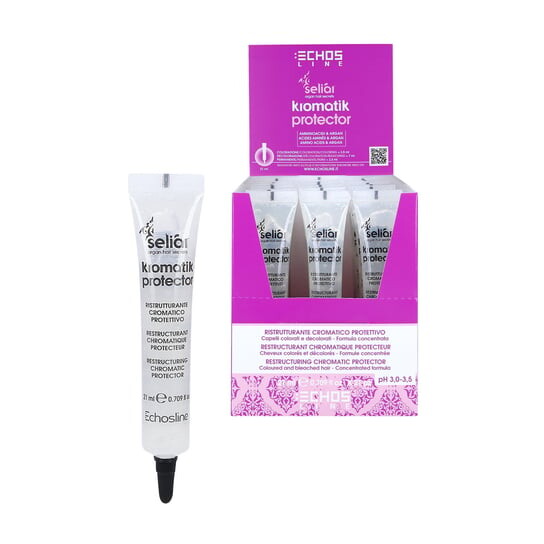 Селиар Кроматик, Реструктуризирующий и защитный препарат при окрашивании, 21х21 мл Echosline
Селиар Кроматик, Реструктуризирующий и защитный препарат при окрашивании, 21х21 мл Echosline