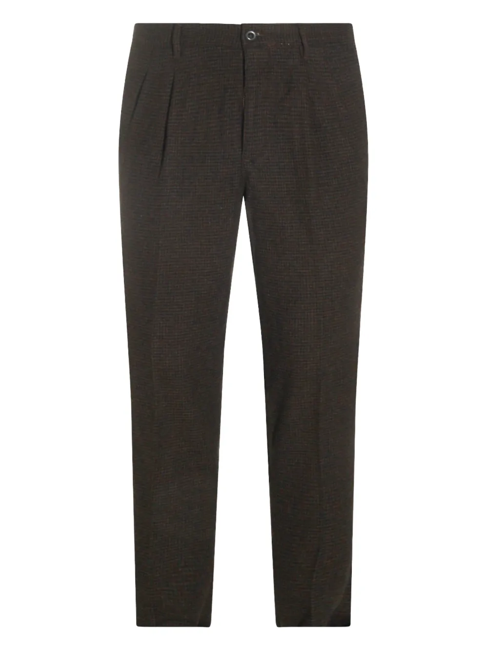 Плиссированные брюки в клетку Incotex, коричневый
Плиссированные брюки в клетку Incotex, коричневый