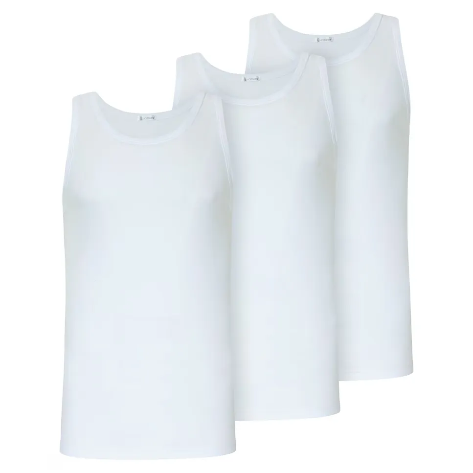 Набор из трех мужских приталенных маек без рукавов Jockey, белый
Набор из трех мужских приталенных маек без рукавов Jockey, белый