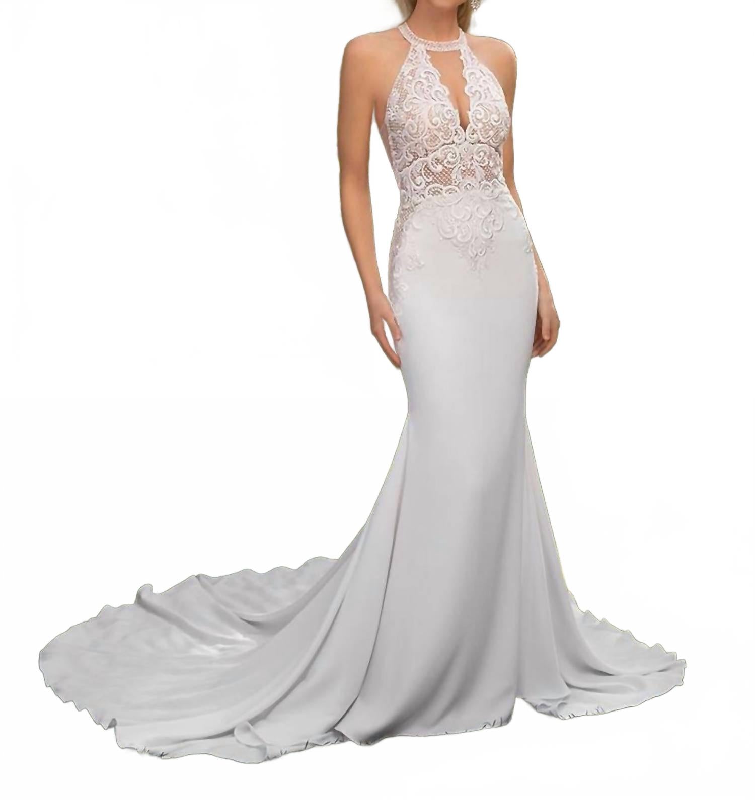 Свадебное платье с запахом на шее в цвете айвори Casablanca, слоновая кость
Свадебное платье с запахом на шее в цвете айвори Casablanca, слоновая кость