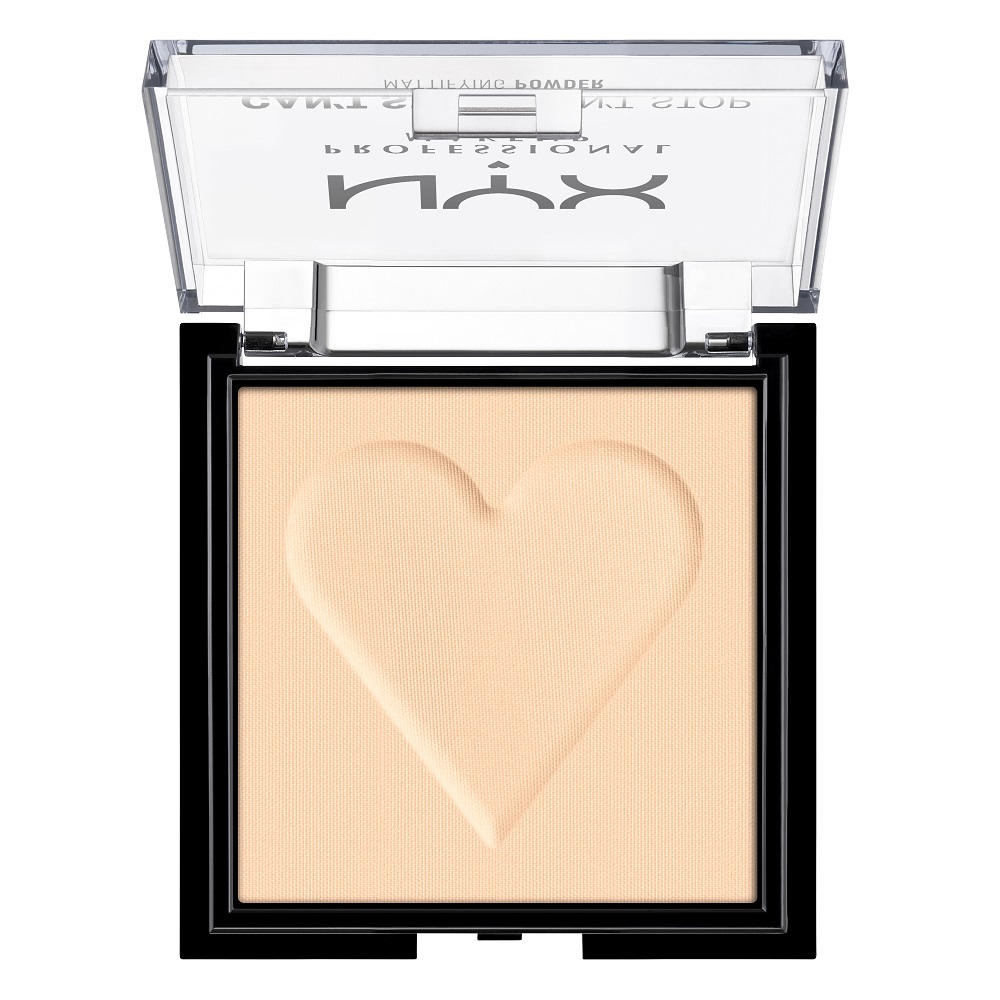 Компактная пудра с матирующим эффектом can't stop won't stop mattifying powder Nyx Professional Makeup, цвет fair, вес 6 гр.
Компактная пудра с матирующим эффектом can't stop won't stop mattifying powder Nyx Professional Makeup, цвет fair, вес 6 гр.