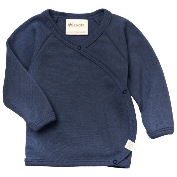 Детская рубашка с запахом - лонгслив из мериноса Engel, синий
Детская рубашка с запахом - лонгслив из мериноса Engel, синий