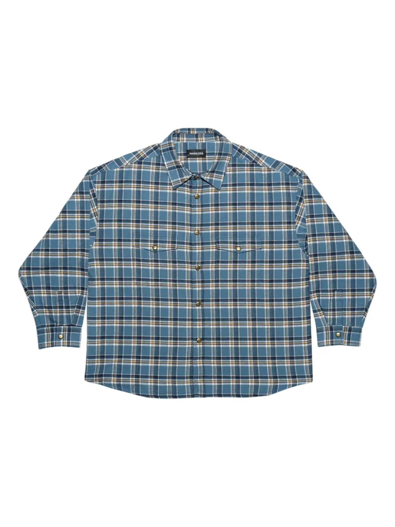 Клетчатая рубашка на пуговицах Mainless, синий
Клетчатая рубашка на пуговицах Mainless, синий