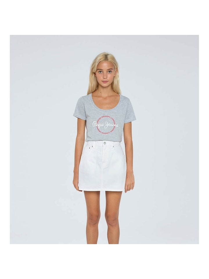 Юбка до колена Pepe Jeans, деним 
Юбка до колена Pepe Jeans, деним