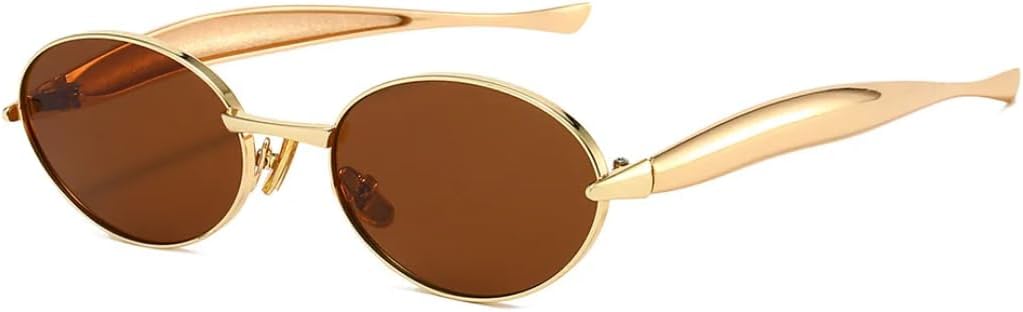 Солнцезащитные очки для мужчин и женщин - защита UV400 - овальная маленькая оправа с металлическими шарнирами для занятий спортом на открытом воздухе и вождения DSVIGF, Golden Brown
Солнцезащитные очки для мужчин и женщин - защита UV400 - овальная маленькая оправа с металлическими шарнирами для занятий спортом на открытом воздухе и вождения DSVIGF, Golden Brown