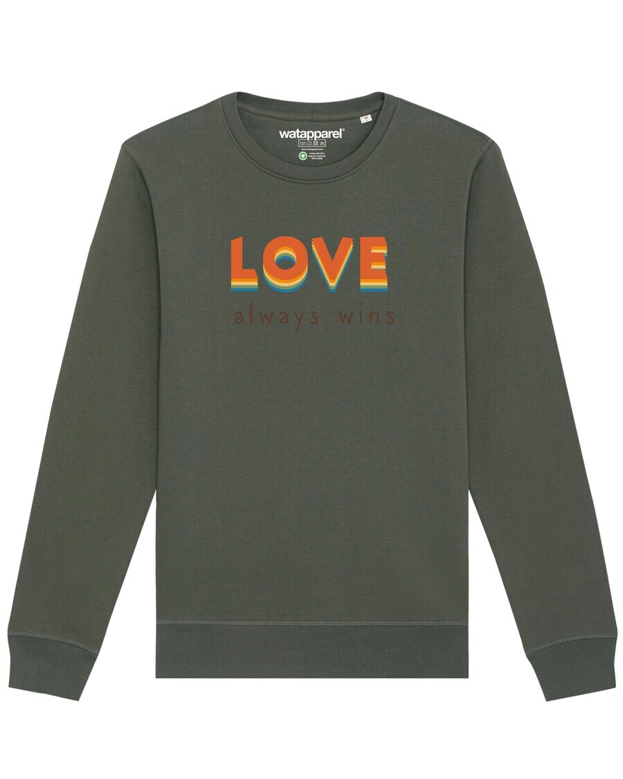 Свитер Watapparel Sweatshirt Love always wins, хаки
Свитер Watapparel Sweatshirt Love always wins, хаки