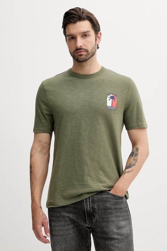 Хлопковая футболка Tommy Hilfiger, зеленый
Хлопковая футболка Tommy Hilfiger, зеленый