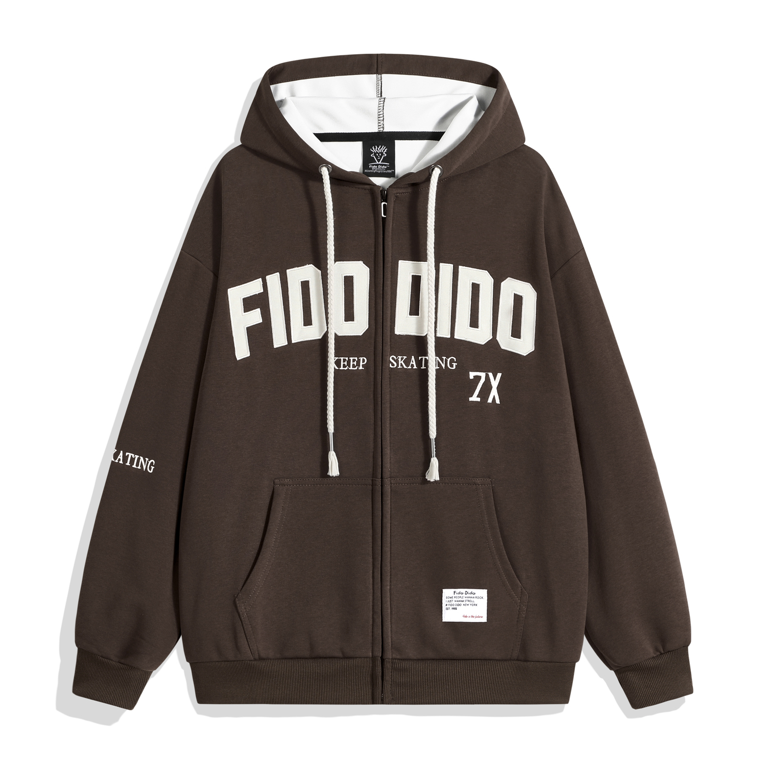 Свитшот-куртка унисекс FIDO DIDO, коричневый
Свитшот-куртка унисекс FIDO DIDO, коричневый