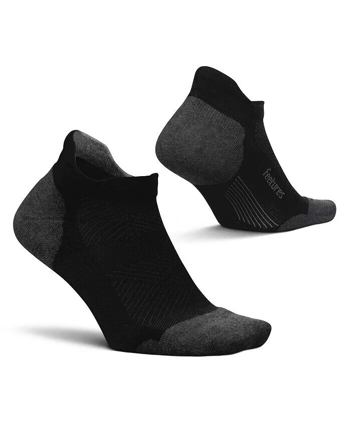Мужские носки Elite Max Cushion No Show Tab Ankle Socks — спортивные носки с целевой компрессией Feetures, черный 
Мужские носки Elite Max Cushion No Show Tab Ankle Socks — спортивные носки с целевой компрессией Feetures, черный