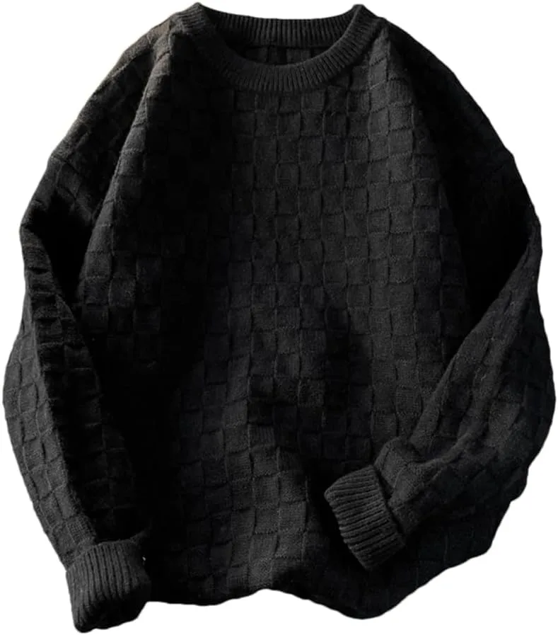 Мужской зимний свитер с круглым вырезом
Мужской зимний свитер с круглым вырезом