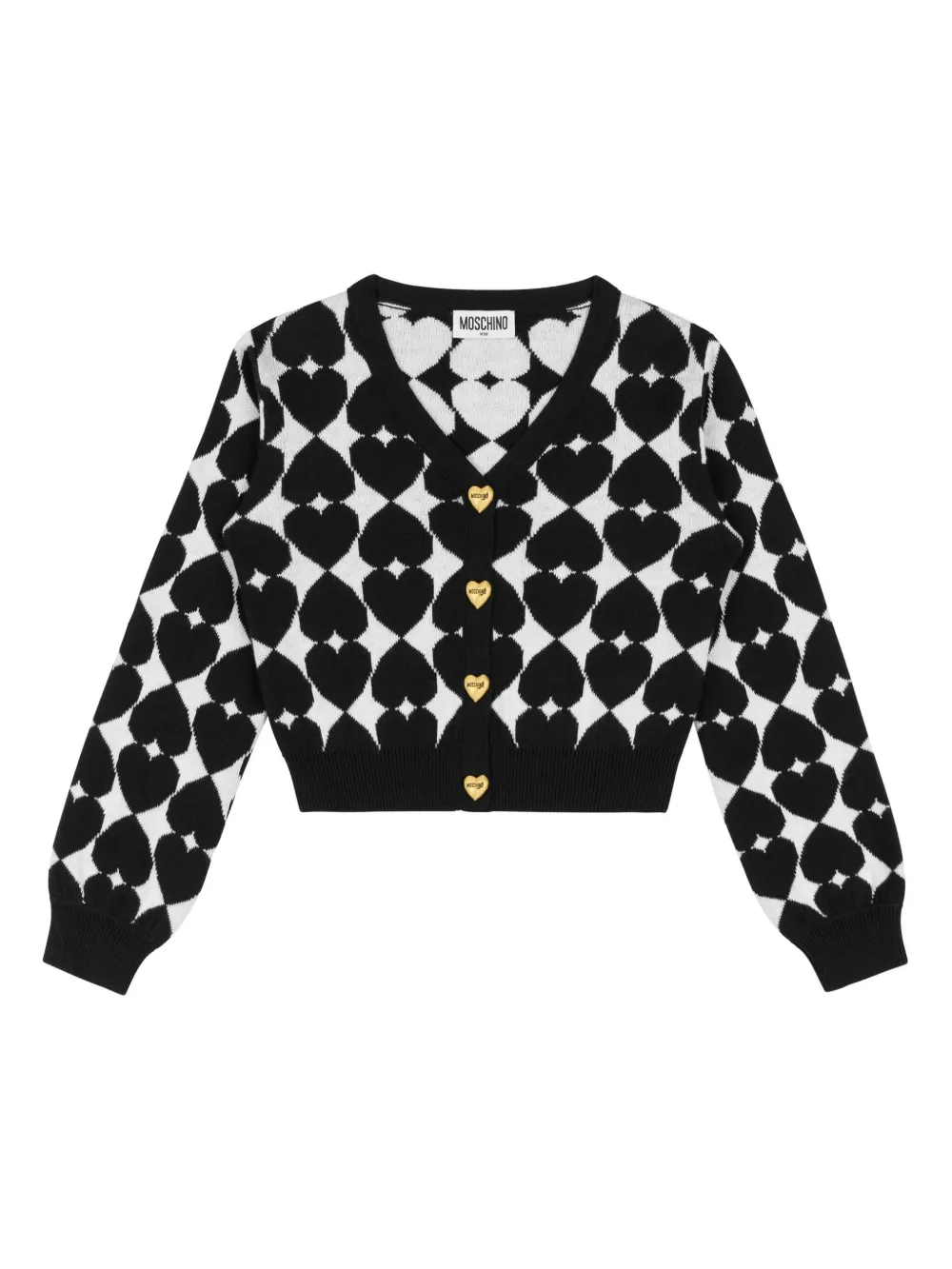 Кардиган с вышивкой Moschino Kids, черный
Кардиган с вышивкой Moschino Kids, черный