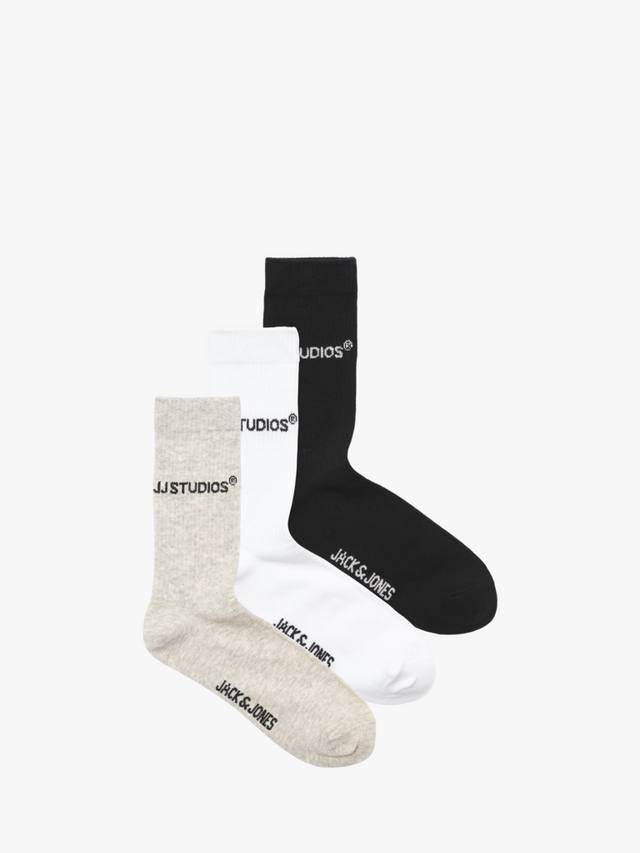 Детские носки из хлопковой смеси Jack & Jones, Pack of 3, Black/White/Melange
Детские носки из хлопковой смеси Jack & Jones, Pack of 3, Black/White/Melange