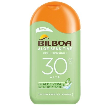 Bilboa Aloe Sensitive SPF 30 Солнцезащитный крем для чувствительной кожи с алоэ вера 200мл
Bilboa Aloe Sensitive SPF 30 Солнцезащитный крем для чувствительной кожи с алоэ вера 200мл
