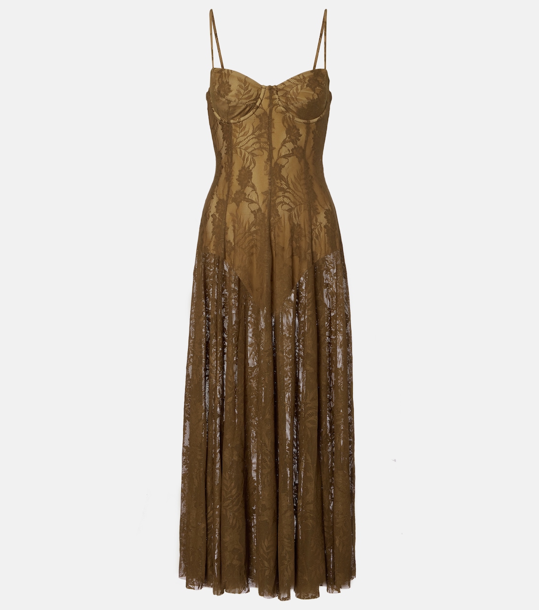 Кружевное платье миди Norma Kamali, Bark
Кружевное платье миди Norma Kamali, Bark