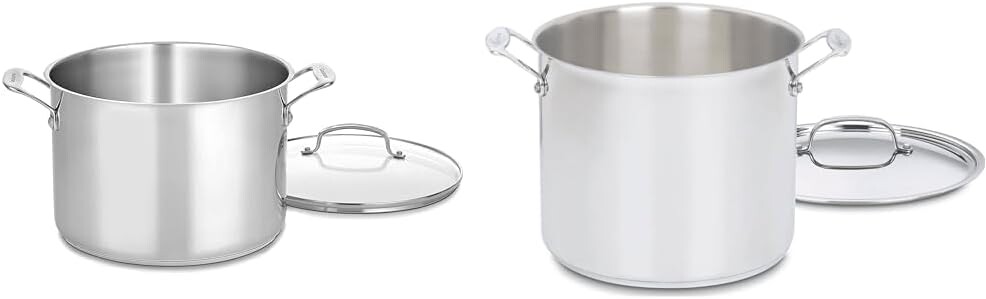 Cuisinart 76610-26G Классическая кастрюля Chef's Classic на 10 литров со стеклянной крышкой, матовая нержавеющая сталь и кастрюля на 12 литров с крышкой, коллекция Chef's Classic, серебро, 766-26AP1, Silver
Cuisinart 76610-26G Классическая кастрюля Chef's Classic на 10 литров со стеклянной крышкой, матовая нержавеющая сталь и кастрюля на 12 литров с крышкой, коллекция Chef's Classic, серебро, 766-26AP1, Silver