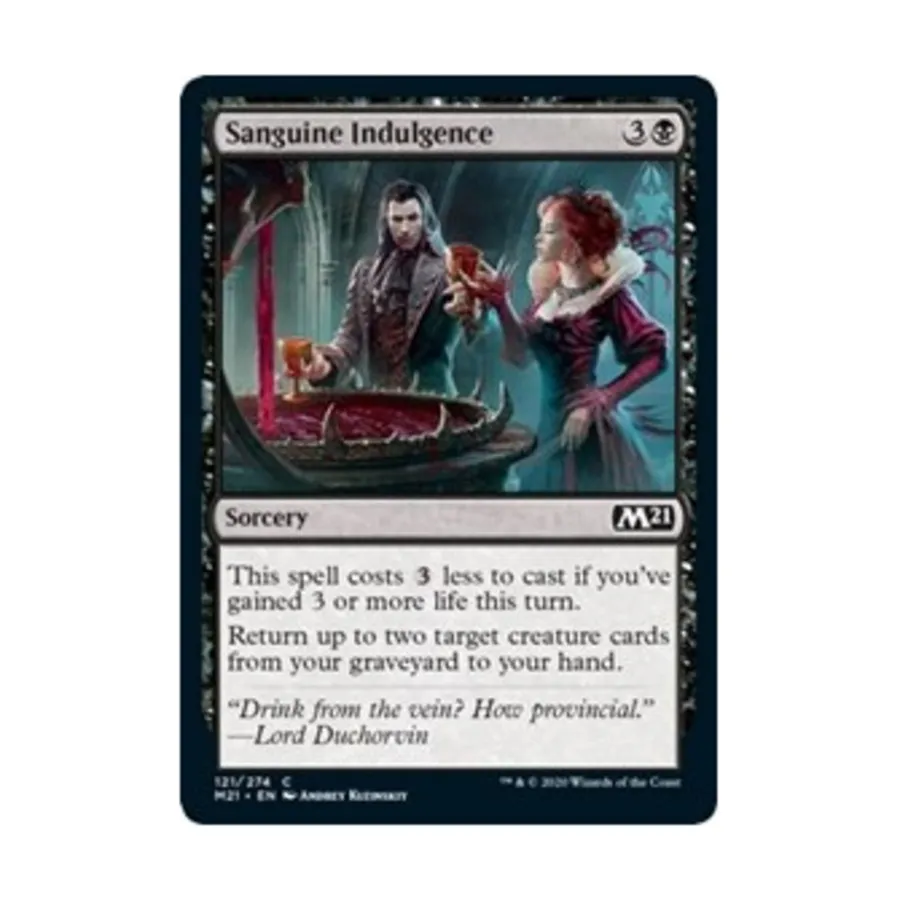 CCG Сангвиник Снисходительность (С), MTG - Core Set 2021
CCG Сангвиник Снисходительность (С), MTG - Core Set 2021