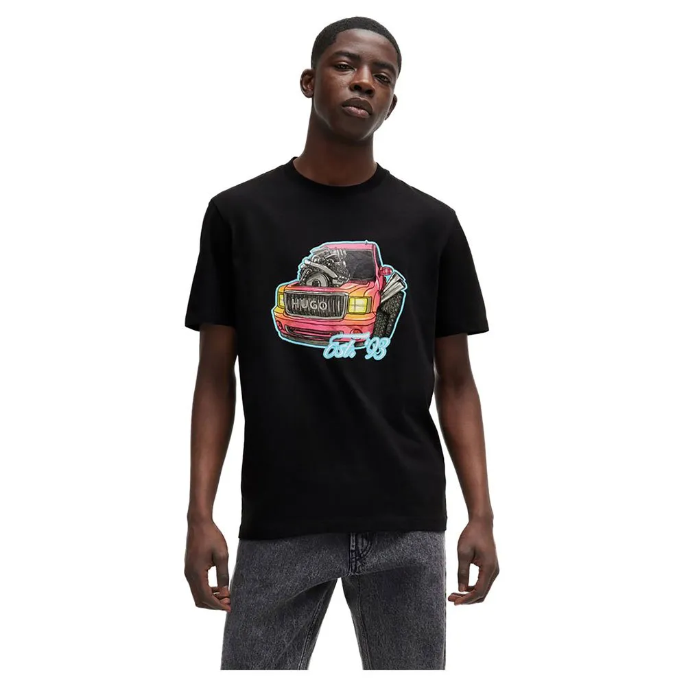 Футболка с коротким рукавом HUGO Damotoro 10257318, черный 
Футболка с коротким рукавом HUGO Damotoro 10257318, черный