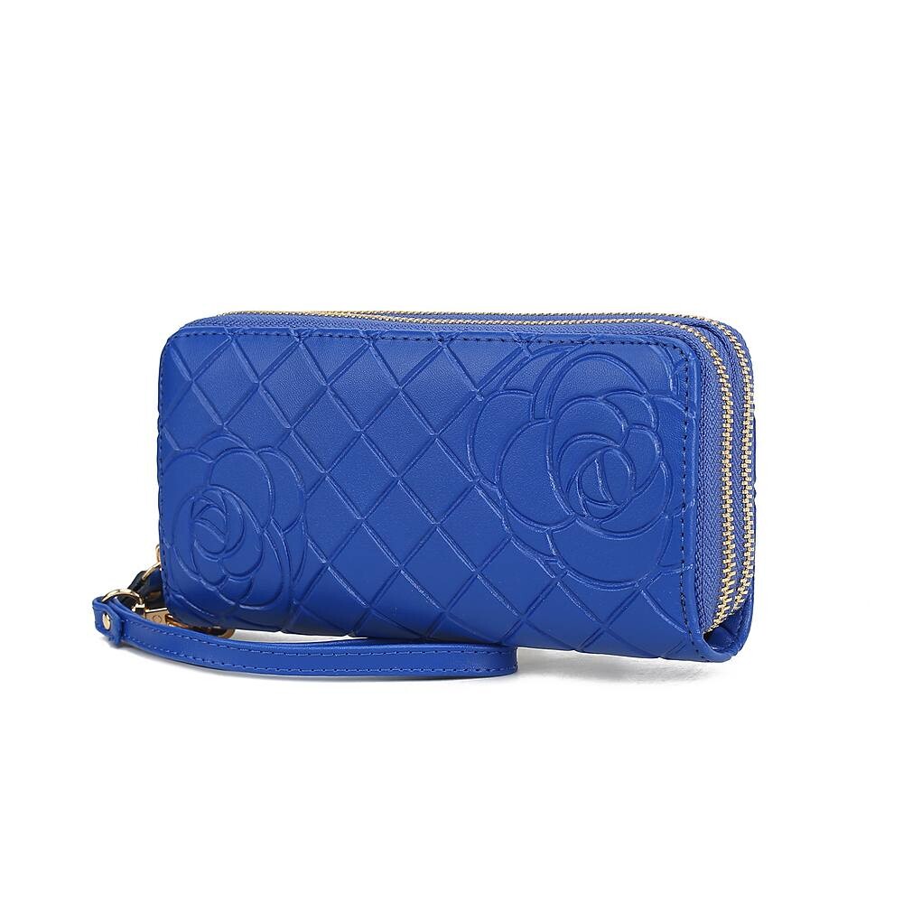 MKF Collection Honey Натуральный стеганый женский кошелек на запястье с цветочным тиснением от Mia K, цвет Royal Blue
MKF Collection Honey Натуральный стеганый женский кошелек на запястье с цветочным тиснением от Mia K, цвет Royal Blue