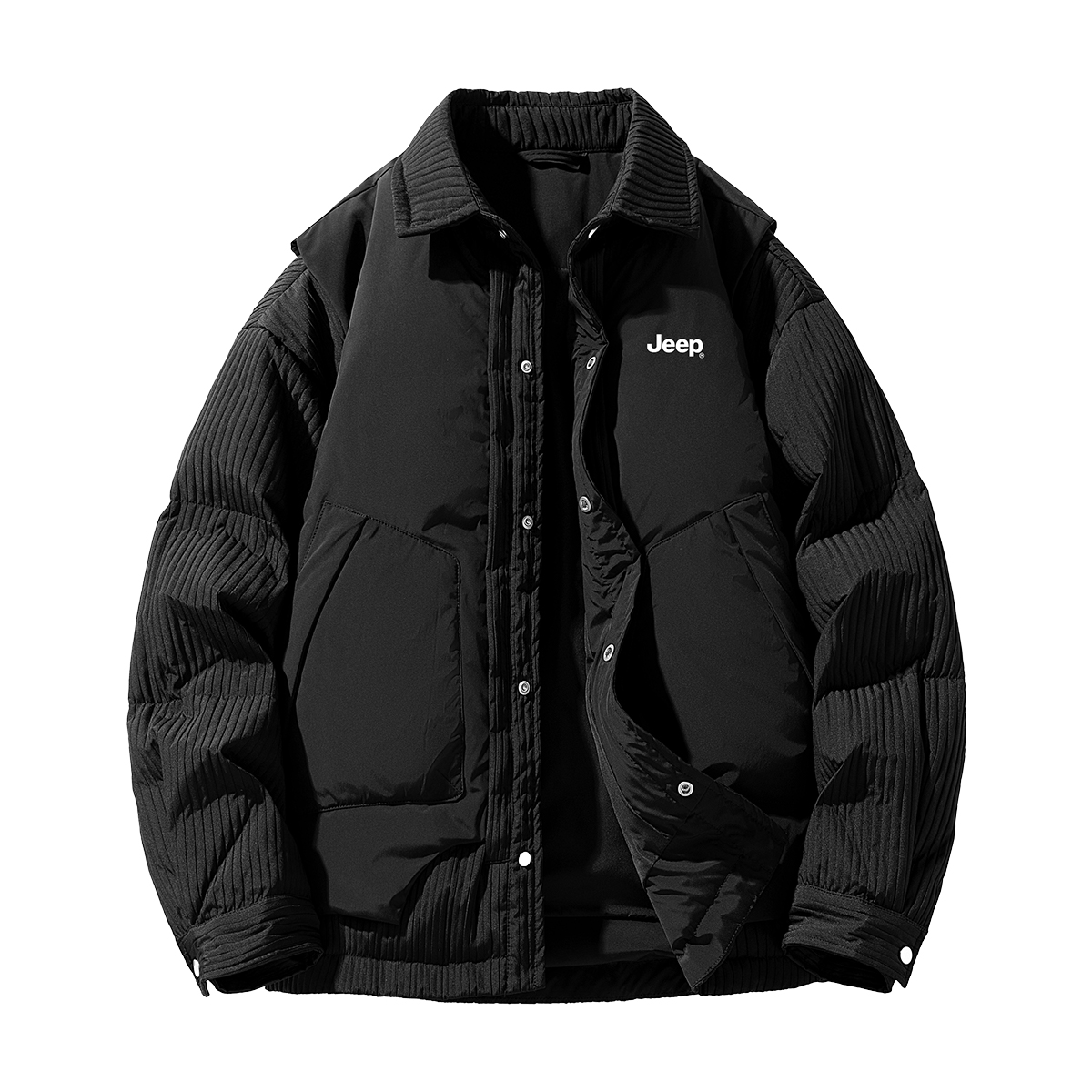 Jeep Унисекс пуховик, Pure Black
Jeep Унисекс пуховик, Pure Black