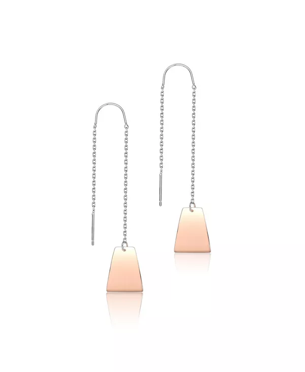 Стильные серьги-подвески из стерлингового серебра с покрытием из розового золота Genevive, rose
Стильные серьги-подвески из стерлингового серебра с покрытием из розового золота Genevive, rose