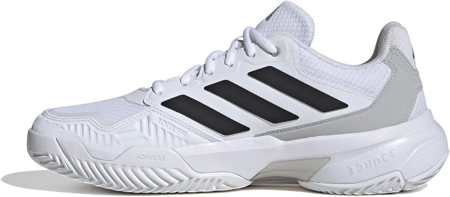 Мужские теннисные кроссовки Adidas Courtjam Control 3, белый/черный/серый
Мужские теннисные кроссовки Adidas Courtjam Control 3, белый/черный/серый