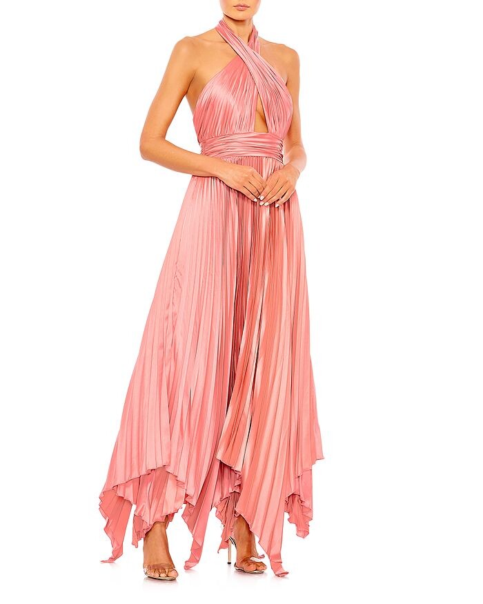 Плиссированное платье с бретелькой Mac Duggal, розовый
Плиссированное платье с бретелькой Mac Duggal, розовый