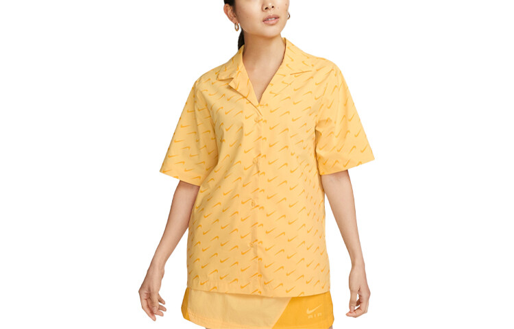 Рубашка женская элегантная топазового цвета Nike
Рубашка женская элегантная топазового цвета Nike