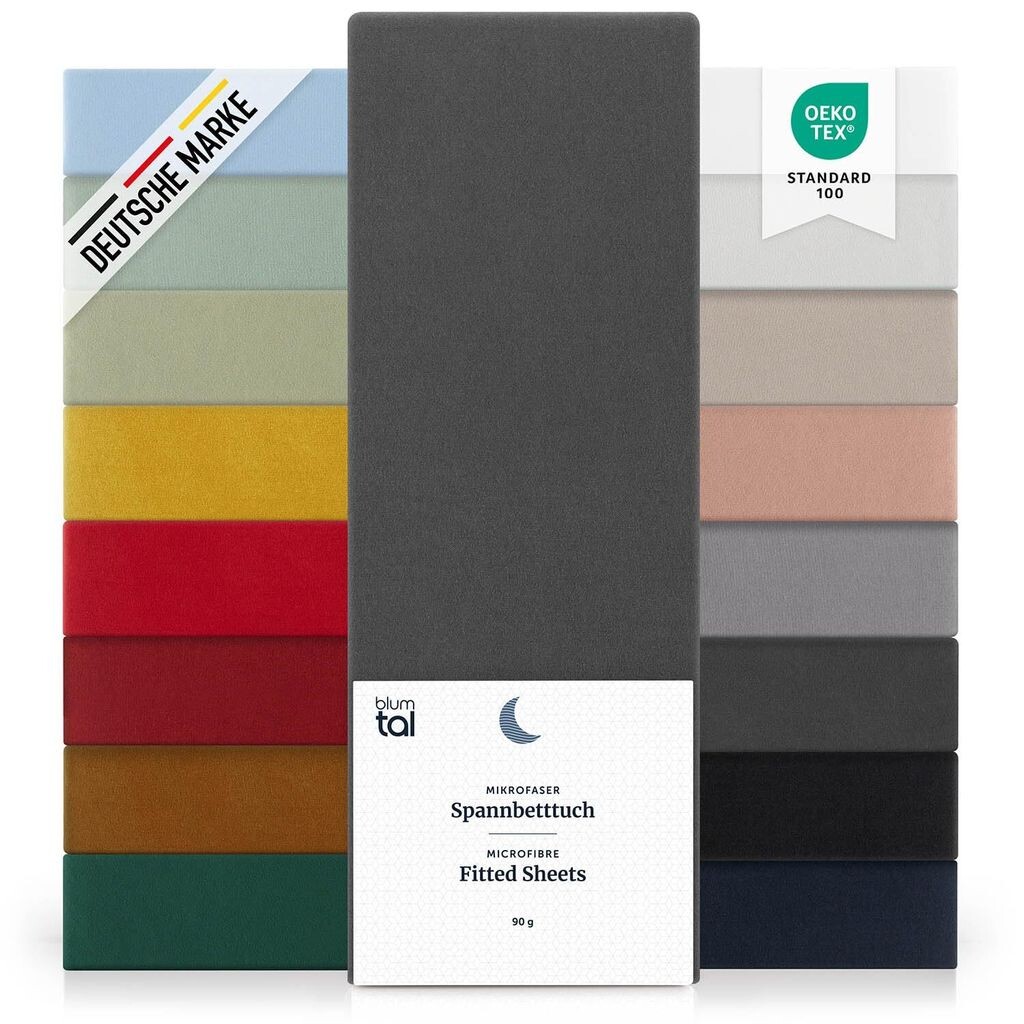 Простыня из микрофибры Blumtal Basics 150х200см - простыня, сертификат Oeko-Tex, высота матраса до 25см, антрацит
Простыня из микрофибры Blumtal Basics 150х200см - простыня, сертификат Oeko-Tex, высота матраса до 25см, антрацит