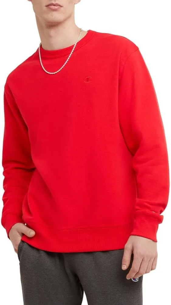 Champion мужской флисовый свитшот с круглым вырезом, стандартный крой, средний вес, логотип C, Team Red Scarlet Tall
Champion мужской флисовый свитшот с круглым вырезом, стандартный крой, средний вес, логотип C, Team Red Scarlet Tall