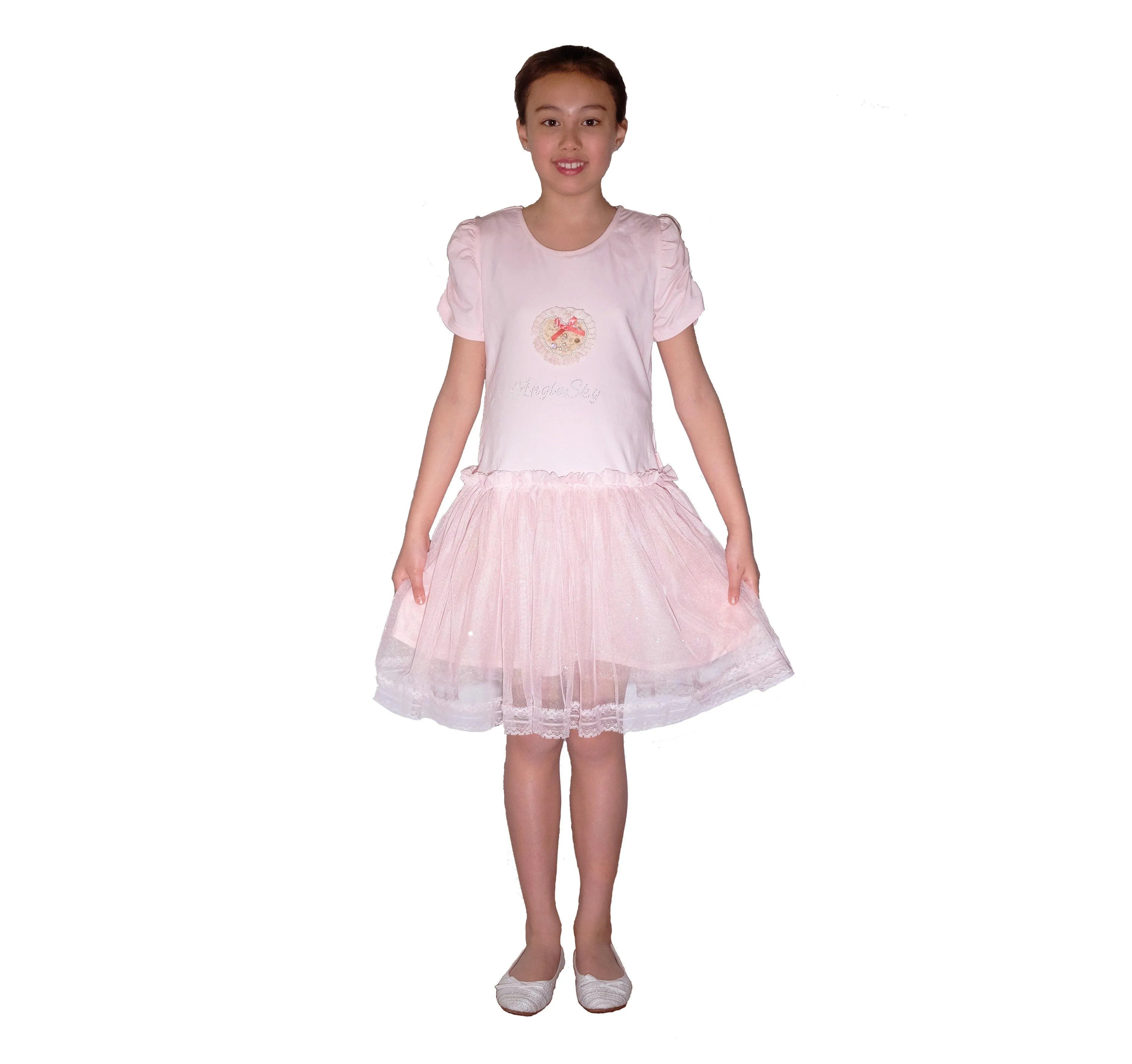 Платье для девочек Cinda, розовый 
Платье для девочек Cinda, розовый