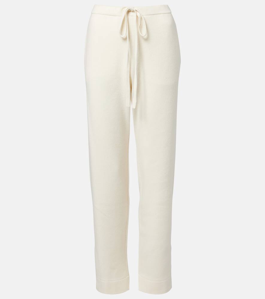 Украшенные кашемировые брюки с широкими штанинами God's True Cashmere, Ivory/Amethyst
Украшенные кашемировые брюки с широкими штанинами God's True Cashmere, Ivory/Amethyst