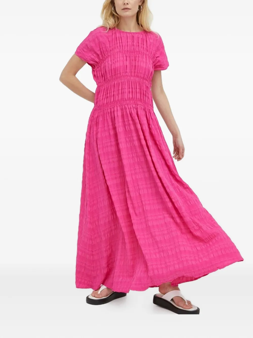 Платье миди с текстурированной сборкой lovechild, розовый
Платье миди с текстурированной сборкой lovechild, розовый