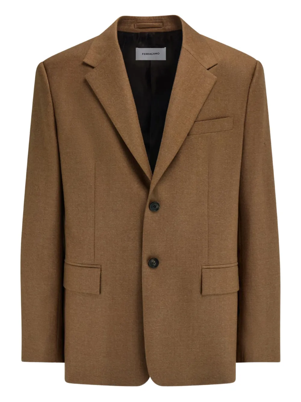 Однобортный блейзер Ferragamo, коричневый
Однобортный блейзер Ferragamo, коричневый