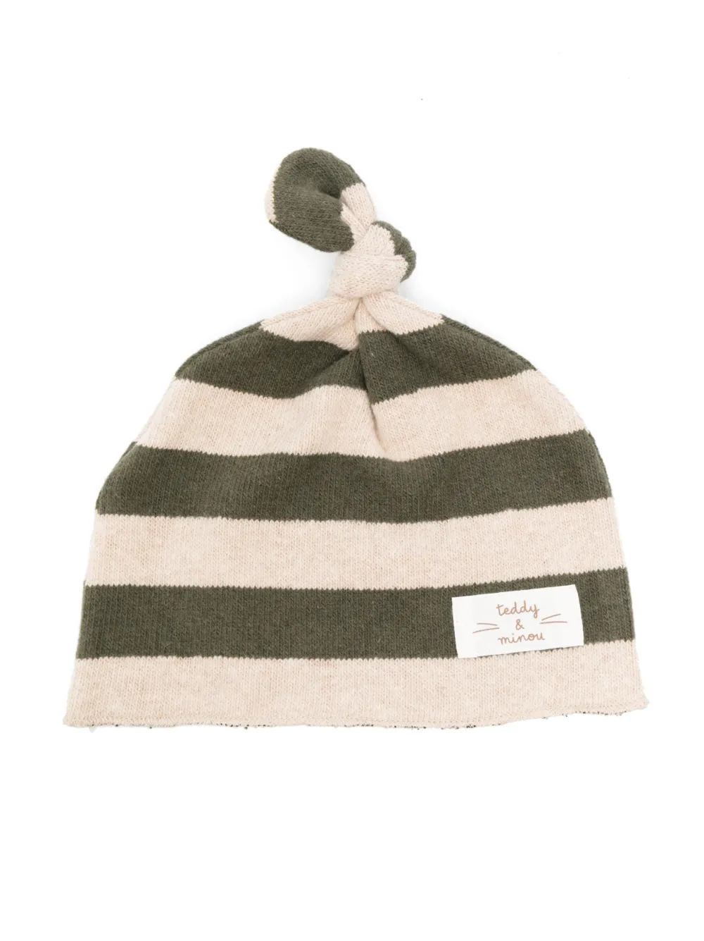 Полосатая шапка бини TEDDY & MINOU, зеленый 
Полосатая шапка бини TEDDY & MINOU, зеленый