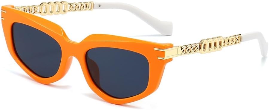 Солнцезащитные очки «кошачий глаз» для женщин, с металлическими цепочками на дужках, винтажные, роскошные солнцезащитные очки с защитой от УФ-излучения UV400 LVTFCO, Orange
Солнцезащитные очки «кошачий глаз» для женщин, с металлическими цепочками на дужках, винтажные, роскошные солнцезащитные очки с защитой от УФ-излучения UV400 LVTFCO, Orange