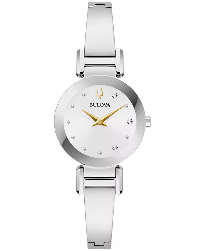 Женские часы Marc Anthony Modern Diamond Accent из нержавеющей стали с браслетом-браслетом, 26 мм Bulova, серебро
Женские часы Marc Anthony Modern Diamond Accent из нержавеющей стали с браслетом-браслетом, 26 мм Bulova, серебро