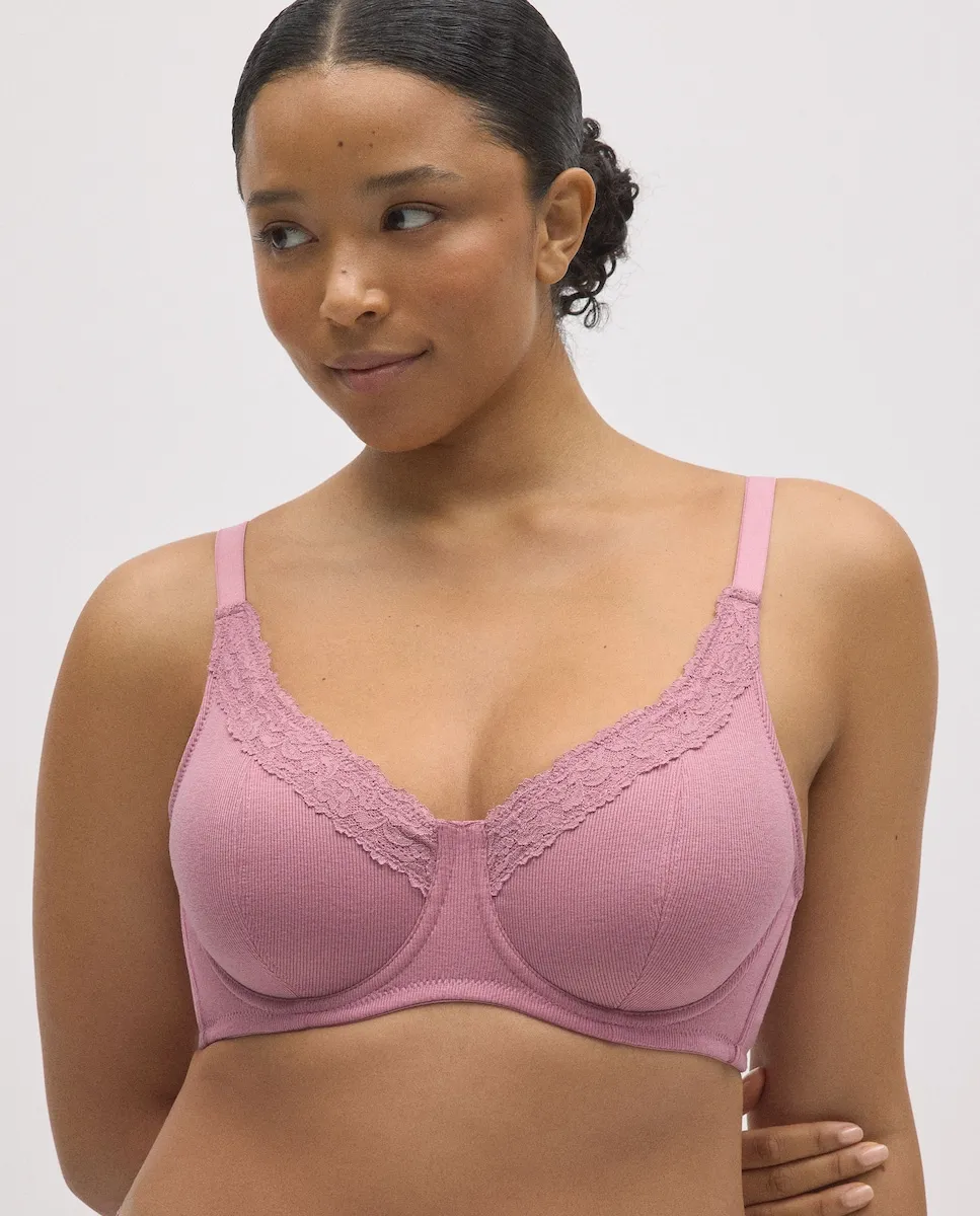 Утягивающий бюстгальтер с ребристой структурой и чашками C и D Ysabel Mora, розовый
Утягивающий бюстгальтер с ребристой структурой и чашками C и D Ysabel Mora, розовый