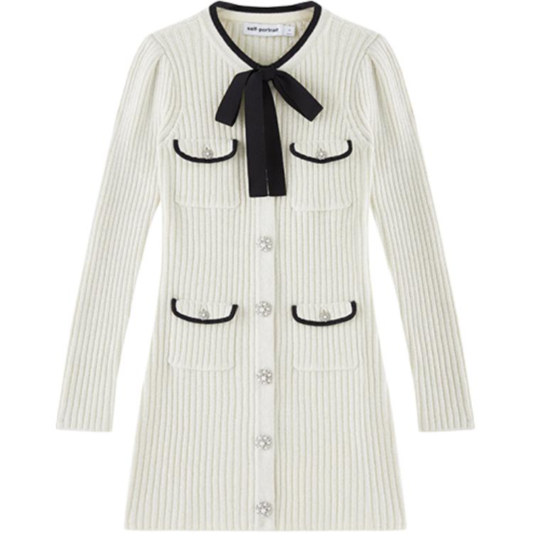 Self Portrait Длинное Платье с Рукавами Женское Слоновая Кость Белый
Self Portrait Длинное Платье с Рукавами Женское Слоновая Кость Белый