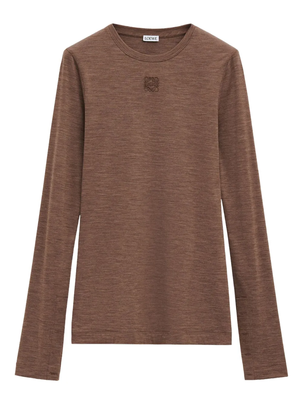 Футболка с вышитым логотипом LOEWE, коричневый
Футболка с вышитым логотипом LOEWE, коричневый