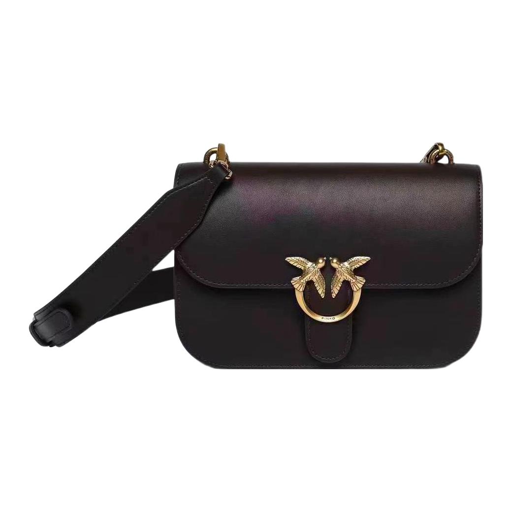 PINKO Темно-коричневая женская сумка через плечо из телячьей кожи
PINKO Темно-коричневая женская сумка через плечо из телячьей кожи