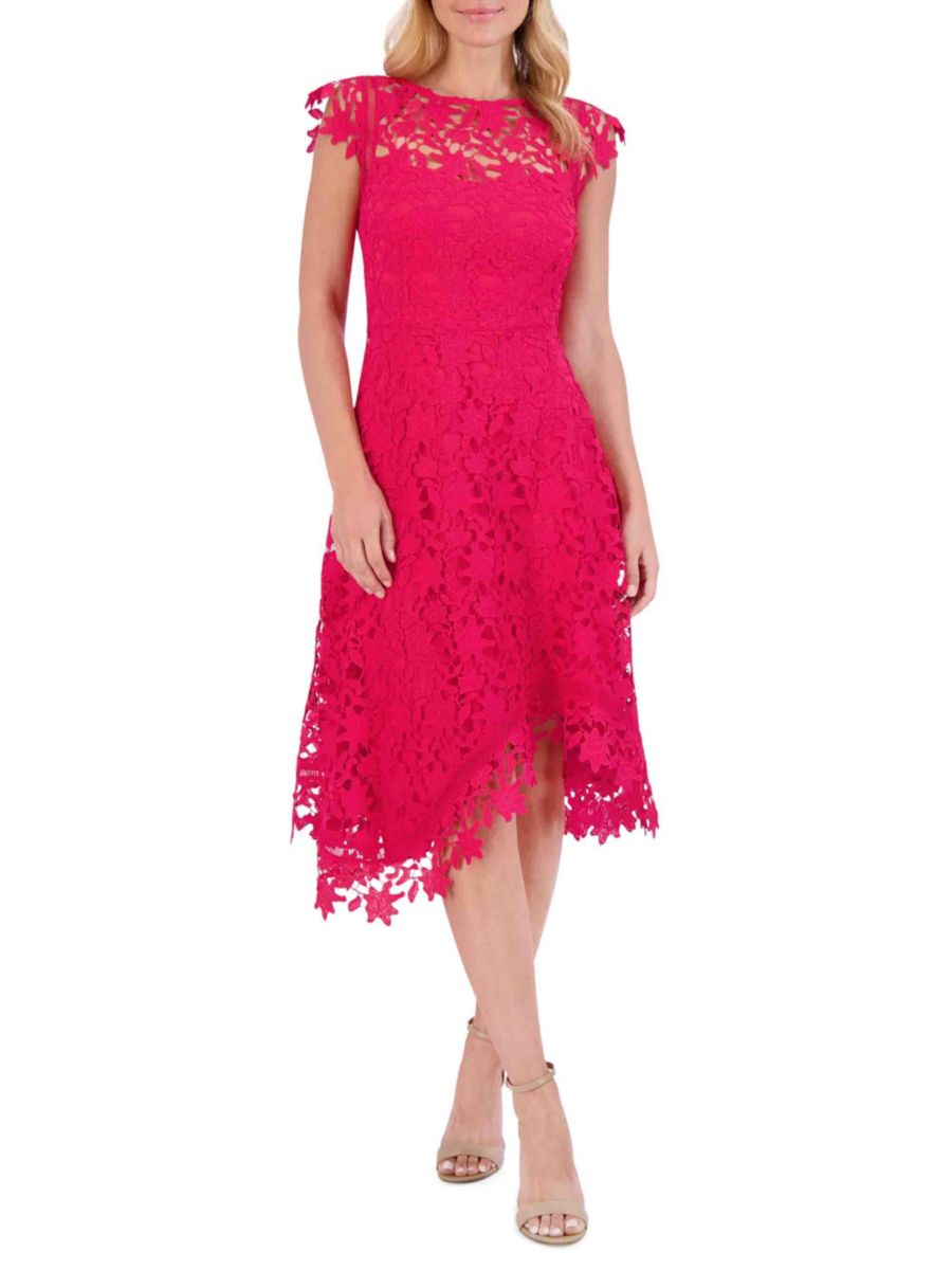 Асимметричное кружевное мидиплатье Eliza J, фуксия
Асимметричное кружевное мидиплатье Eliza J, фуксия