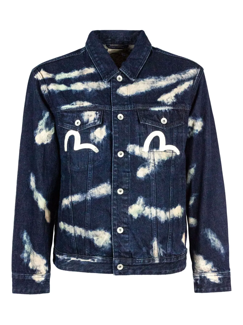Джинсовая куртка на пуговицах Evisu, синий
Джинсовая куртка на пуговицах Evisu, синий