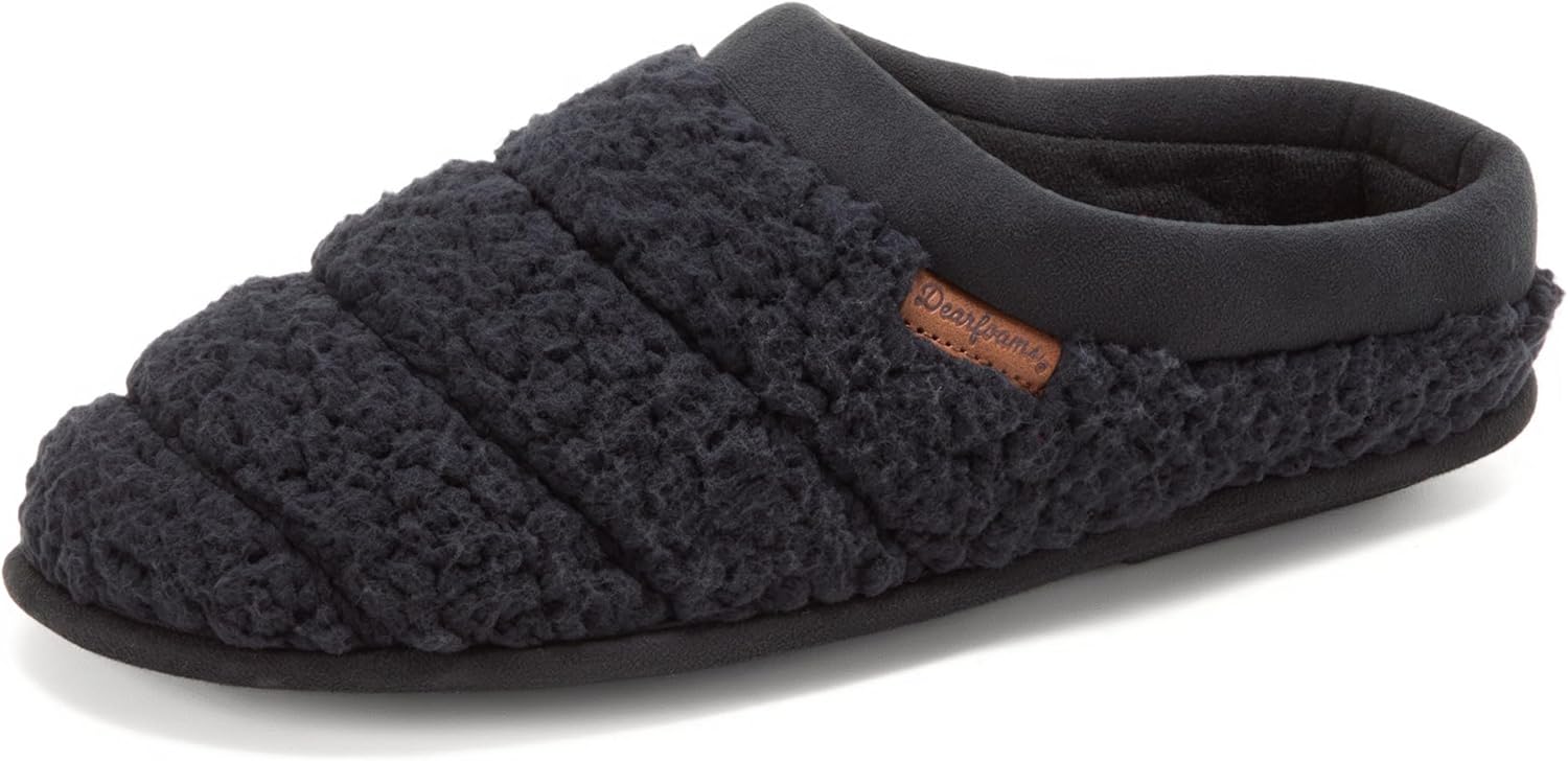 Мужские домашние тапочки Dearfoams Asher с дышащей мемори-пеной, черный
Мужские домашние тапочки Dearfoams Asher с дышащей мемори-пеной, черный