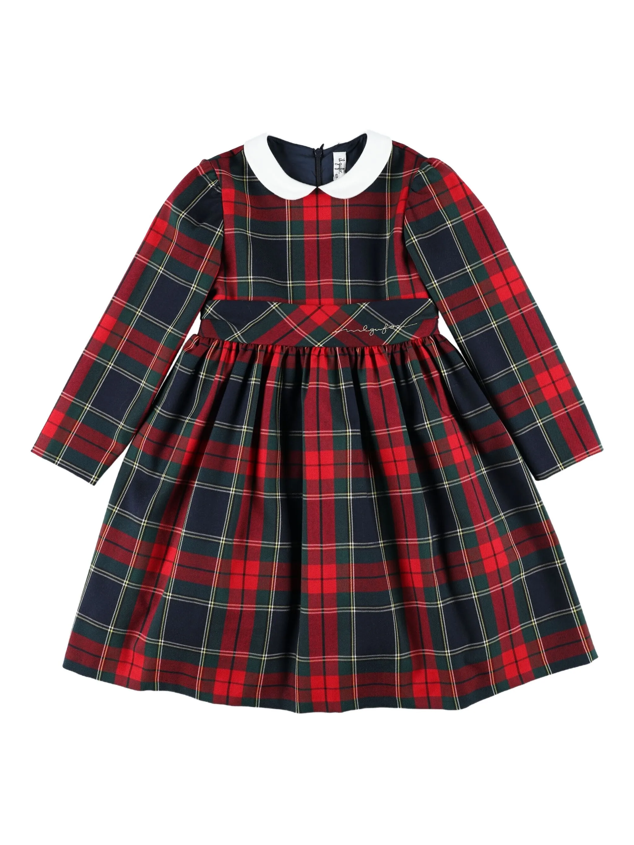 Платье в клетку тартан Il Gufo, красный
Платье в клетку тартан Il Gufo, красный