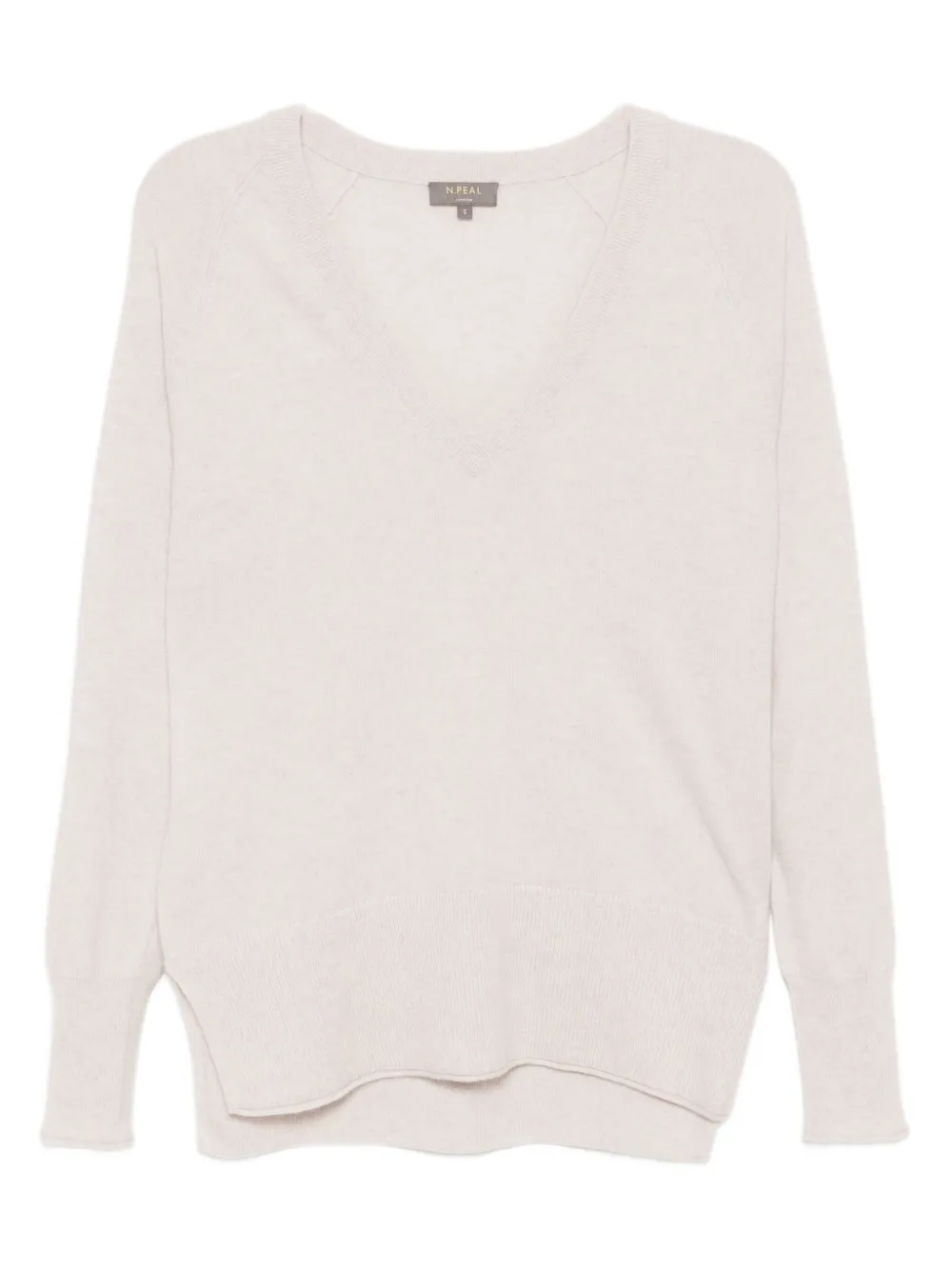 Свитер с V-образным вырезом N.Peal, нейтральный
Свитер с V-образным вырезом N.Peal, нейтральный