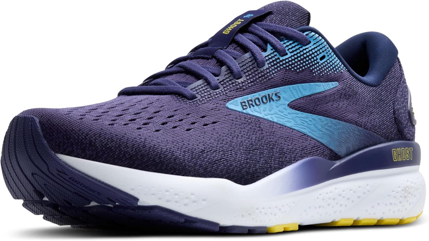 Мужские нейтральные беговые кроссовки Brooks Ghost 16, синий/желтый
Мужские нейтральные беговые кроссовки Brooks Ghost 16, синий/желтый